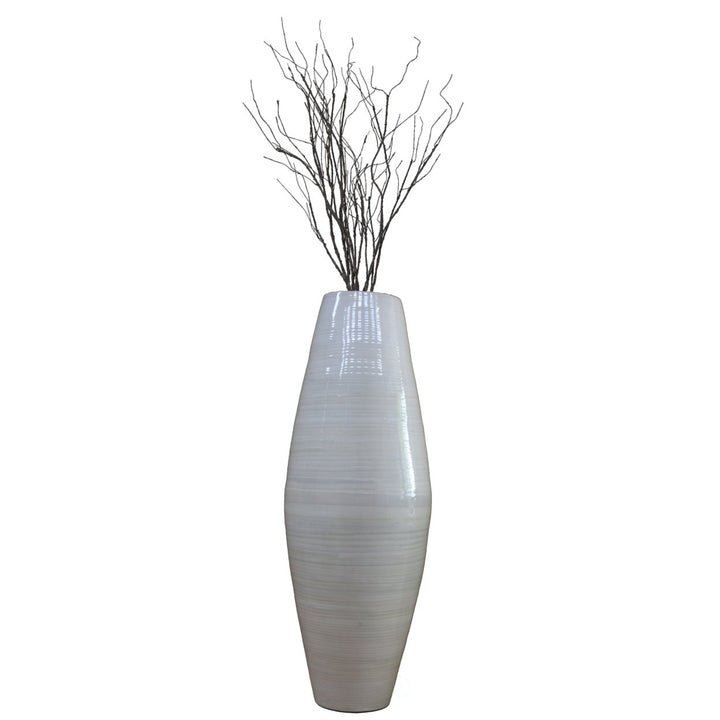 Uniquewise Bamboo Floor Vase 27.5in Tall Decorative Cylinder Image 10