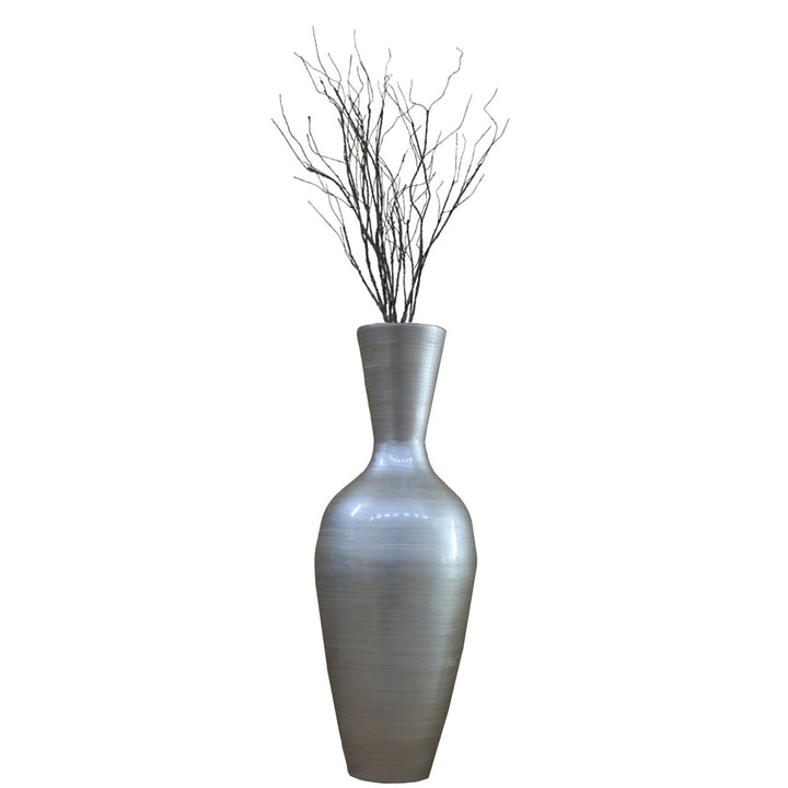 Uniquewise 37 Inch Tall Bamboo Floor Vase Modern Large Flower Holder Image 8