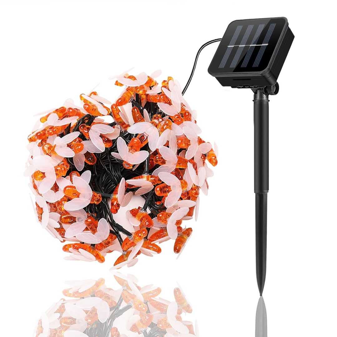 Solar String Bee Lights 30 LED Waterproof Fairy Lights 8 Modes 19.68ft Image 1