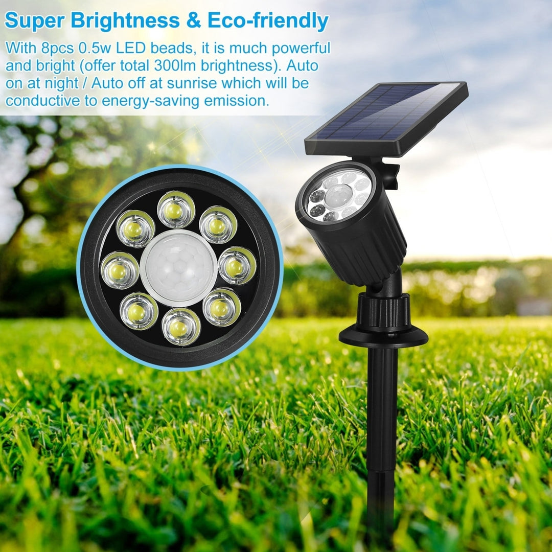 Solar Lights Outdoor Solar Powered LED Spotlights Motion Sensor Security Lights Image 6