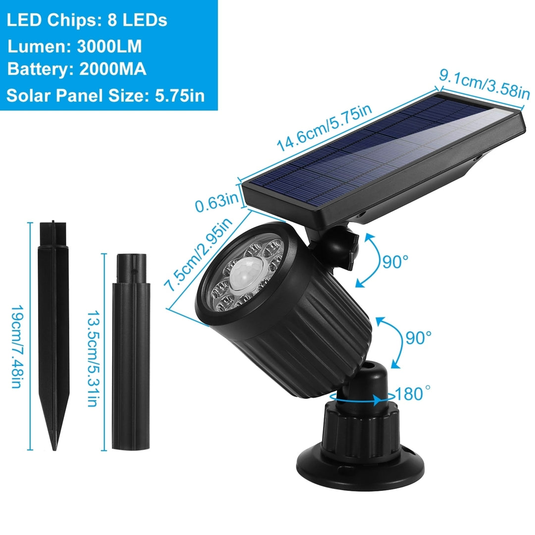 Solar Lights Outdoor Solar Powered LED Spotlights Motion Sensor Security Lights Image 8