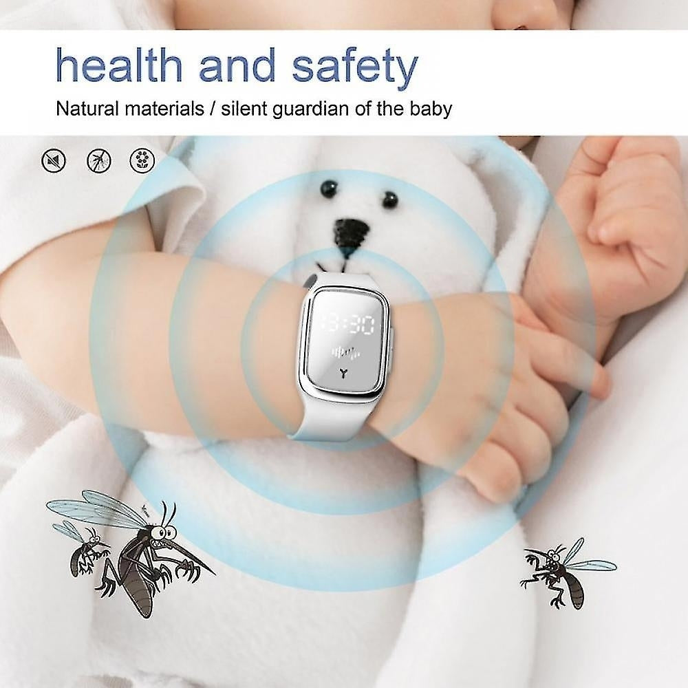 Outdoor Ultrasonic Mosquito Repellent Brcelet Portble Watch Image 2