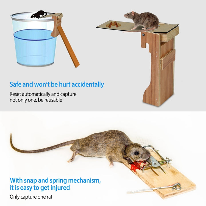 Walk the Plank Mouse Trap Reusable Rat Trap Rodent Animal Trap Image 5