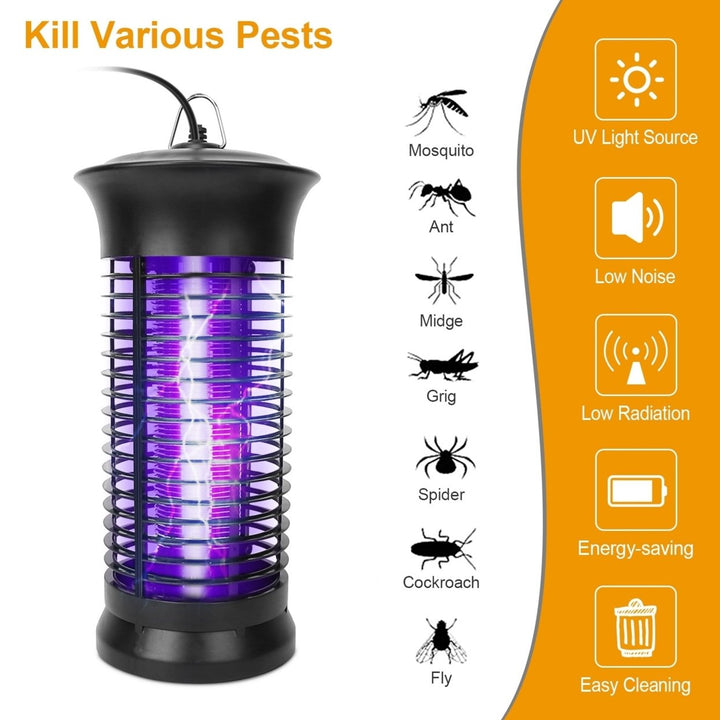 Electric Bug Zapper Mosquito Killer UV Light 377 Sq Ft Indoor Outdoor Safe Image 2