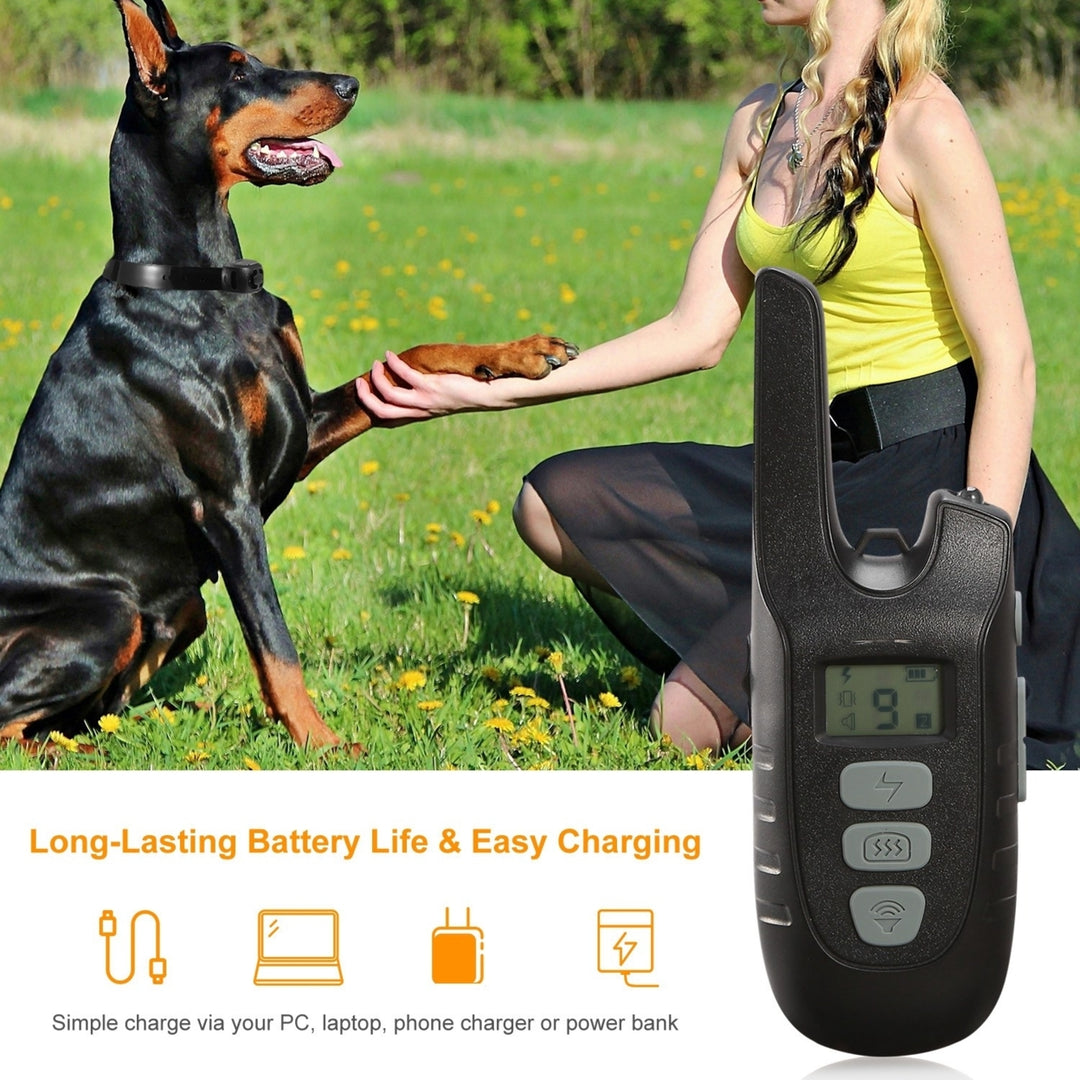 Dog Training Collar Waterproof Rechargeable Shock Collar 2 Dog Remote Control Image 10