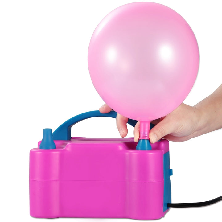 Electric Balloon Pump 600W Dual Nozzle Inflator Lightweight Portable Air Blower Image 7