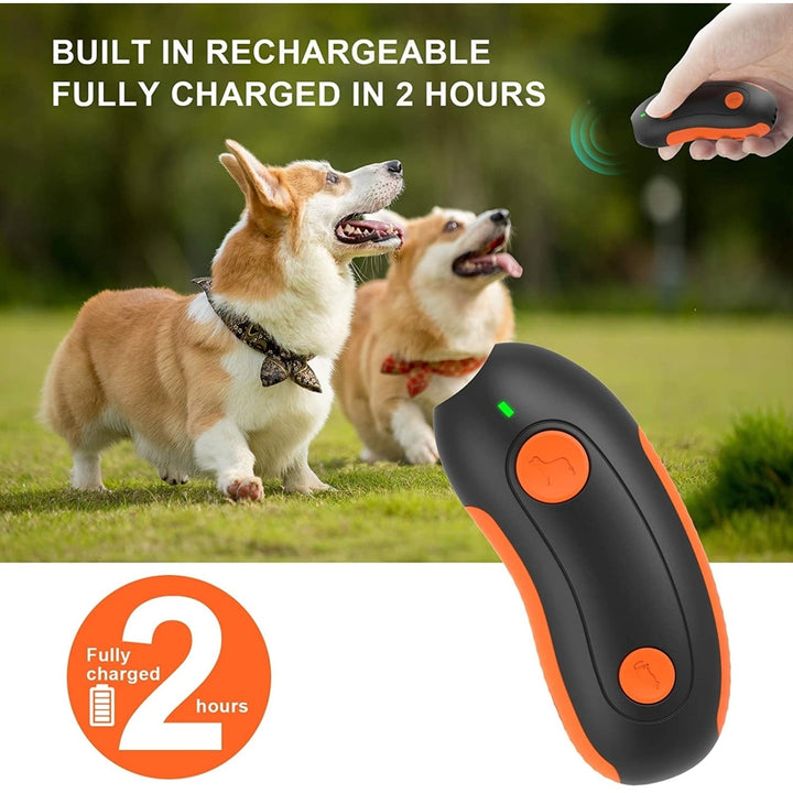 Dog Barking Deterrent Device, Portable Rechargeable Ultrasonic Anti Barking Dog Training Tool, Laser Toy For Cat and Image 9