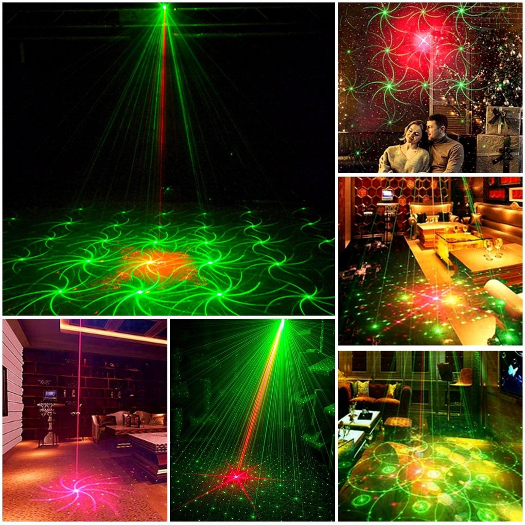 Sound Activated LED Projector Laser Patterns Laser Party Lights Image 10