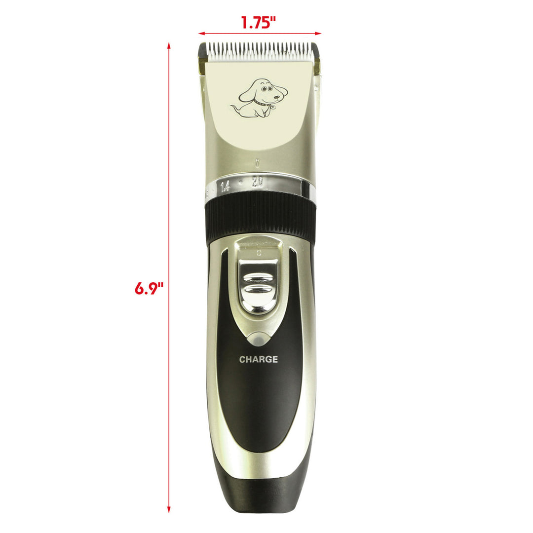 Rechargeable Cordless Electric Pet Hair Clipper Quiet Ceramic Blade 5 Heights Image 4