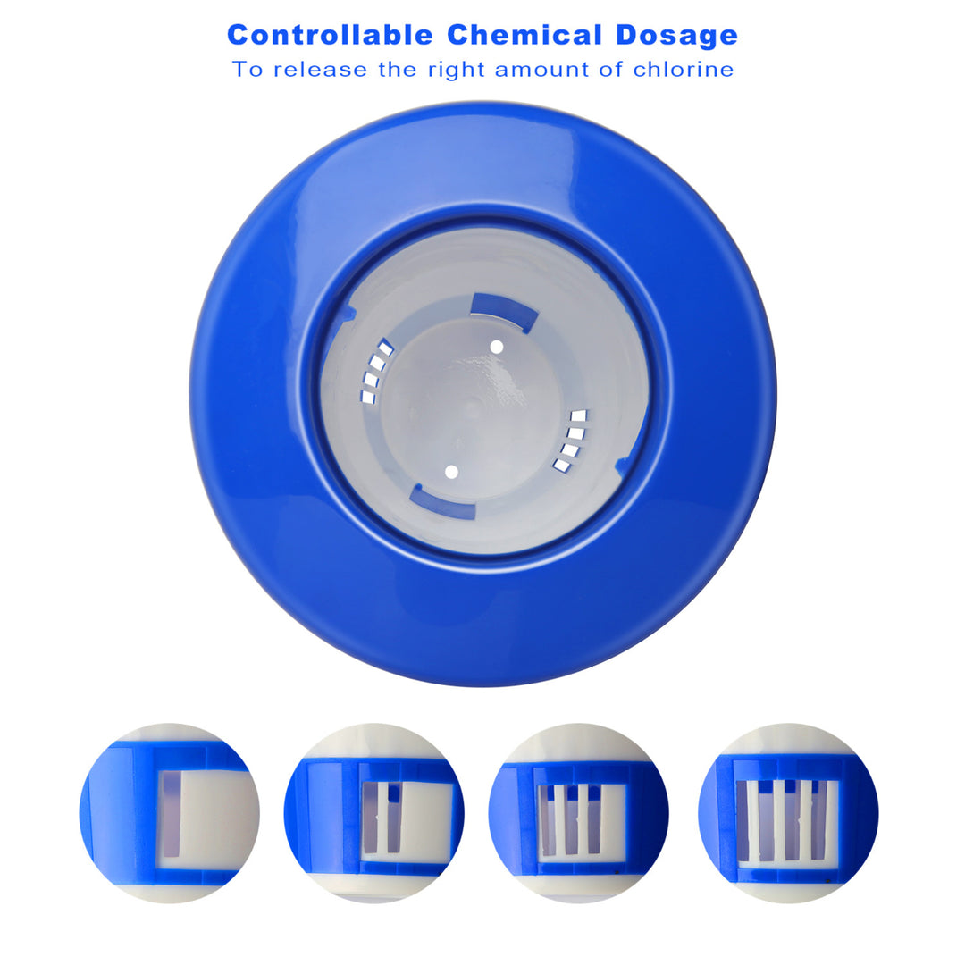 Floating Pool Chlorine Dispenser Chemical Holder Tablet Dispenser Floater Image 3