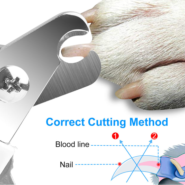 Stainless Steel Dog Nail Clippers Cat Toenail Trimmer Grooming Tool Small Large Image 4