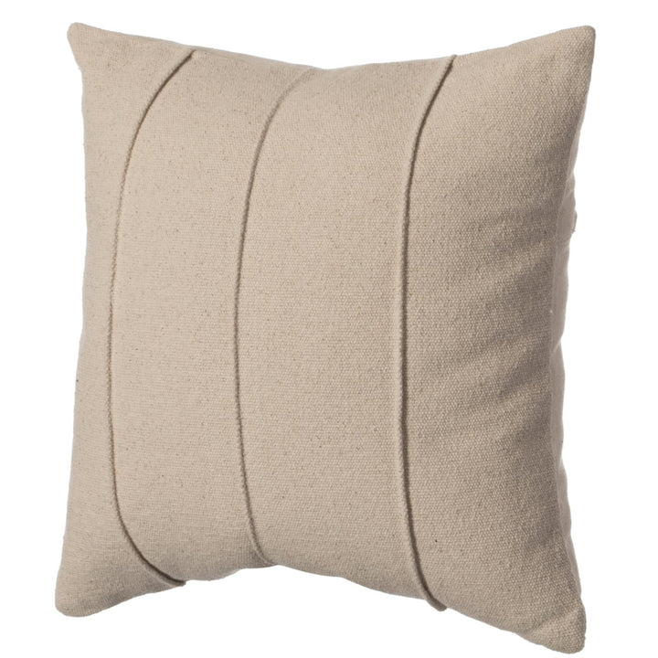 16" Handwoven Cotton Throw Pillow Cover Flat Natural Design Image 9