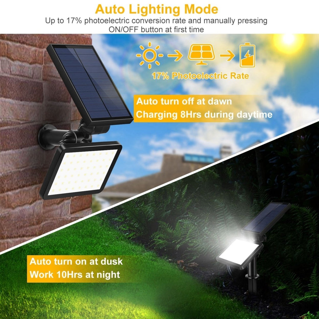 48 LED Solar Spotlight Outdoor Light Waterproof Wireless Sensor Garden Lamp Image 2