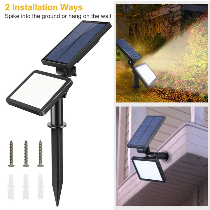 48 LED Solar Spotlight Outdoor Light Waterproof Wireless Sensor Garden Lamp Image 7