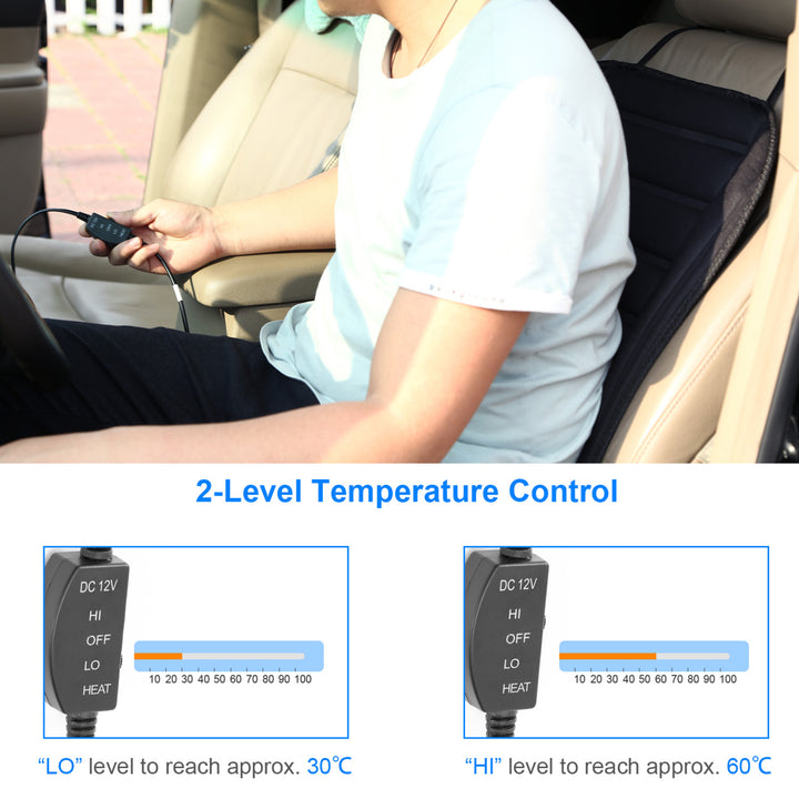 Heated Car Seat Cushion 12V Auto Seat Cover Warmer Image 4