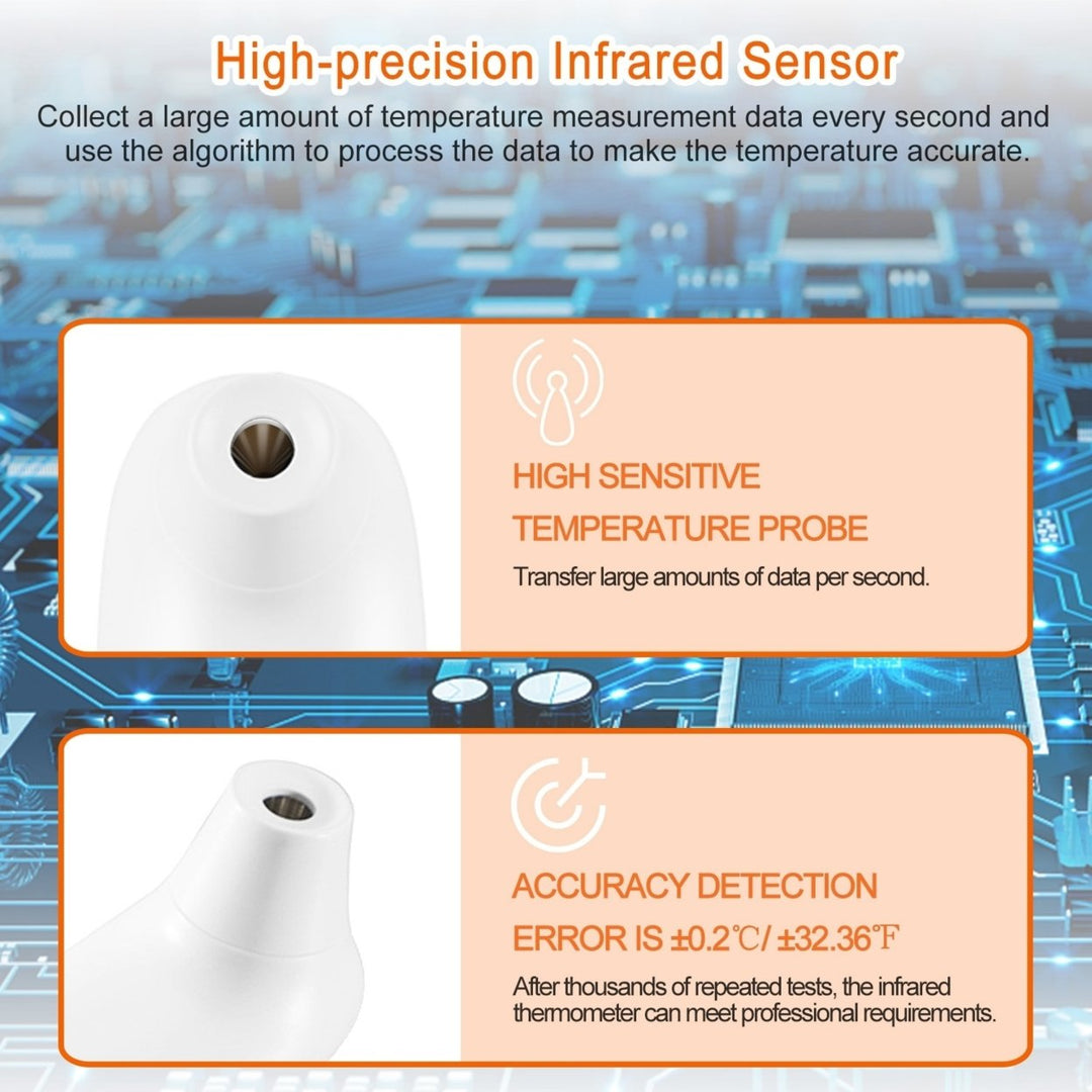 Digital Infrared Thermometer Noncontact Forehead Object Accurate Temperature Image 2