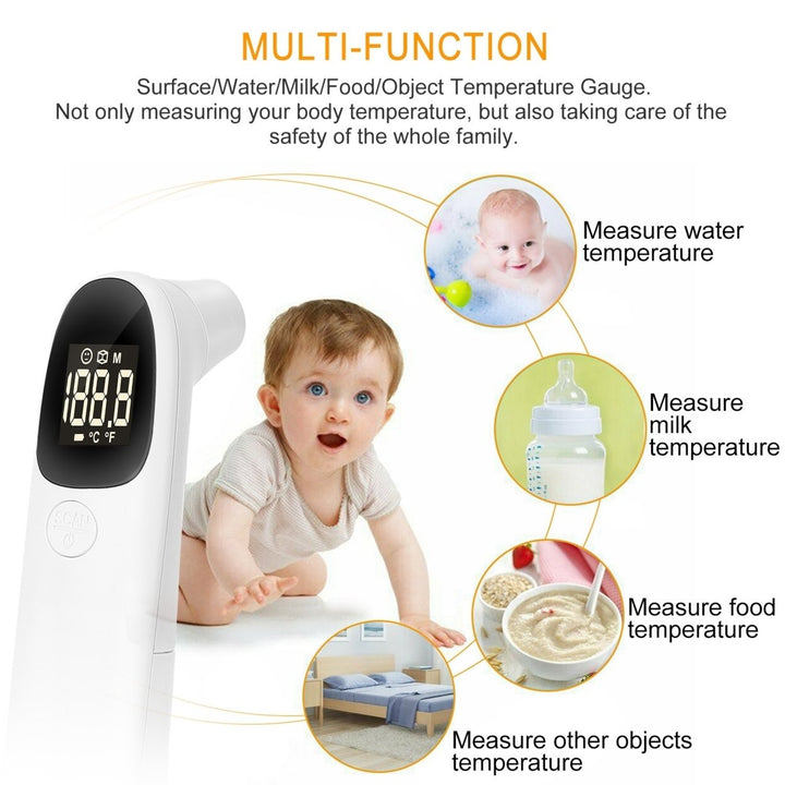 Digital Infrared Thermometer Noncontact Forehead Object Accurate Temperature Image 3