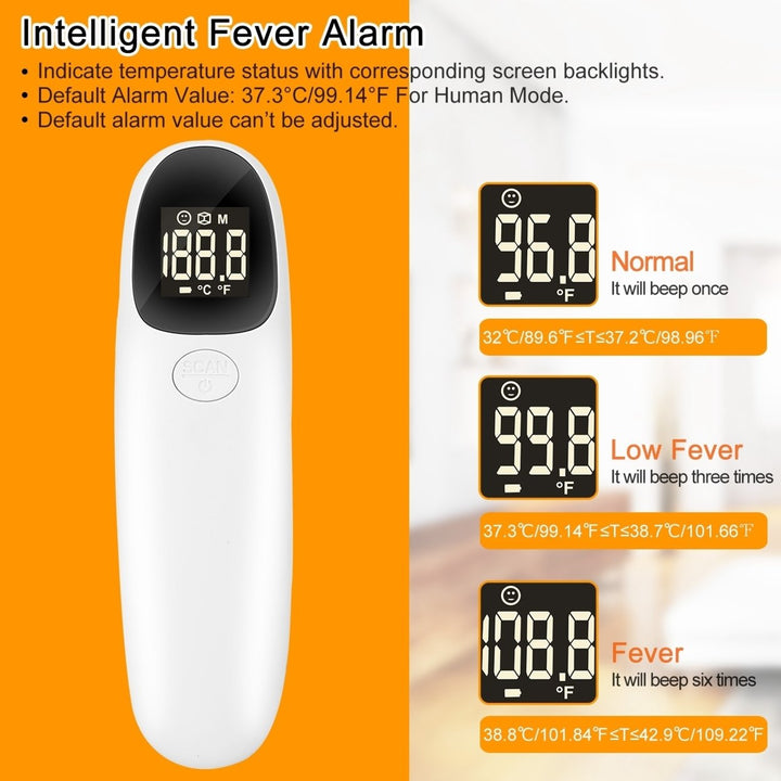 Digital Infrared Thermometer Noncontact Forehead Object Accurate Temperature Image 4