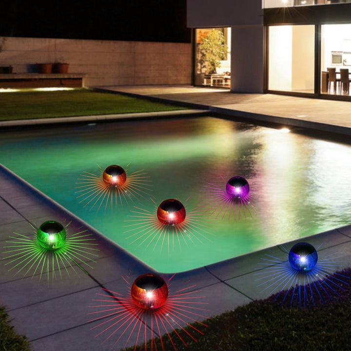 Solar LED Floating Lights 7 Color Changing Waterproof Garden Pool Decor IP65 Image 8