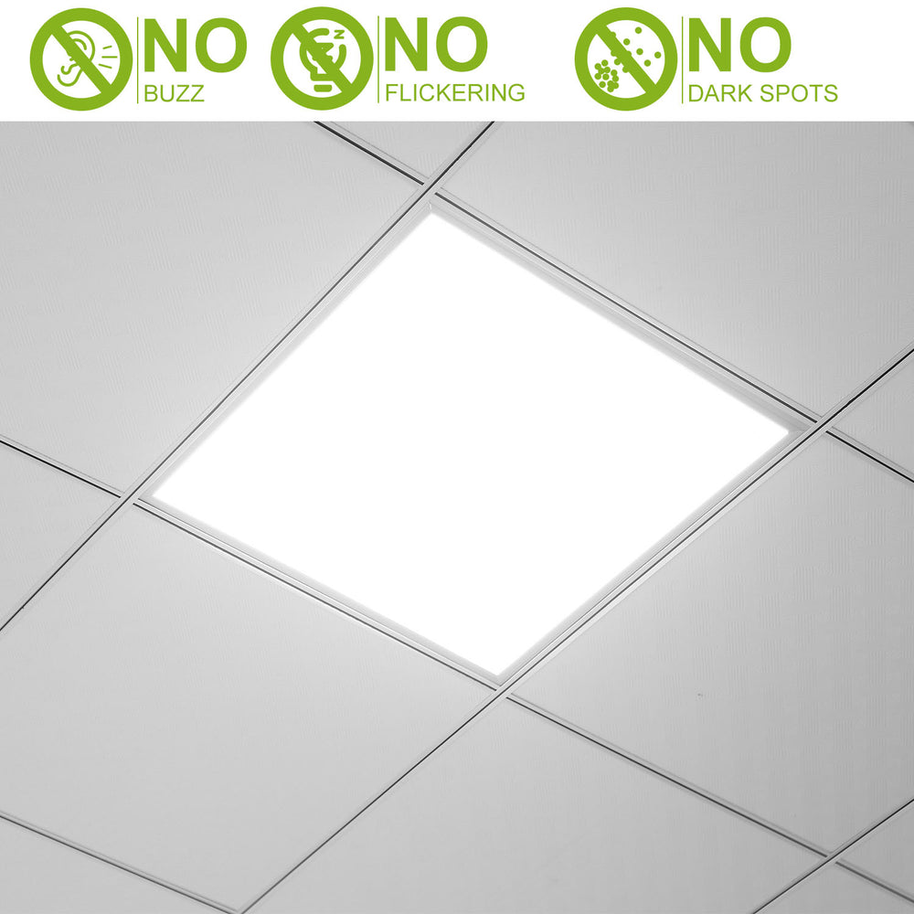 LED Panel Light 3200LM 48W 7500K 2x2FT Energy Efficient Ceiling Fixture Image 2