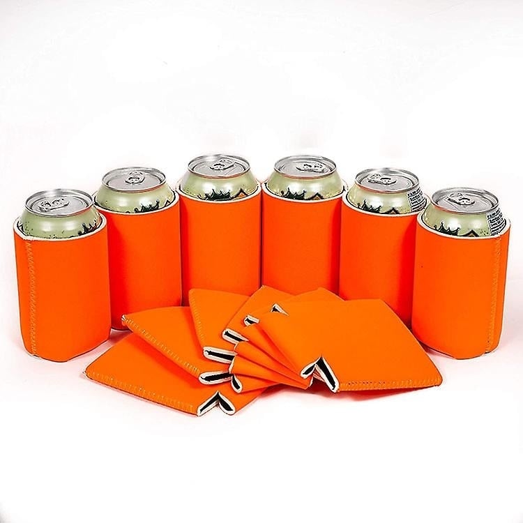 6 Pack Blank Beer Can Coolers Sleeves Neoprene Beer Can Cooler Drink Bottle Holder Sleeve Image 1