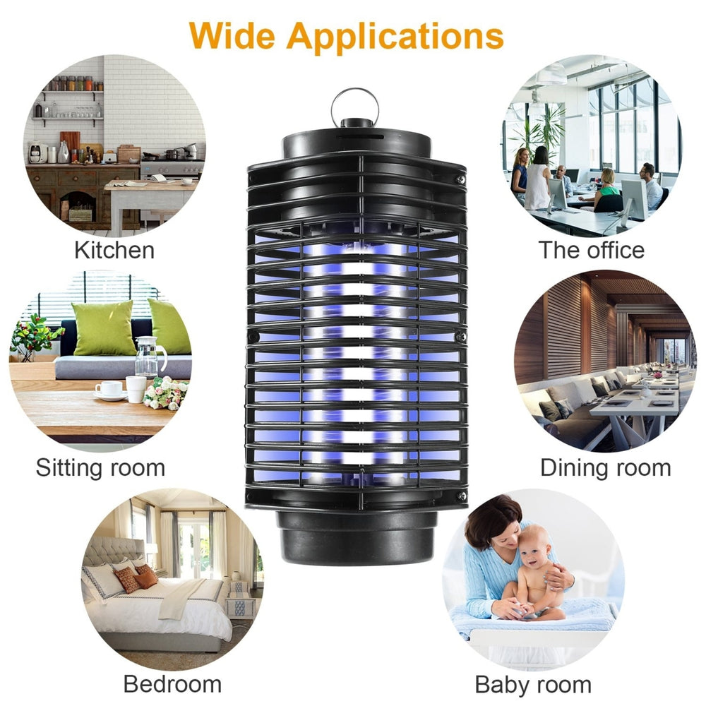 Electric Bug Zapper UV Light Insect Killer 215 Sq Ft Mosquito Fly Trap 3-5W Image 2