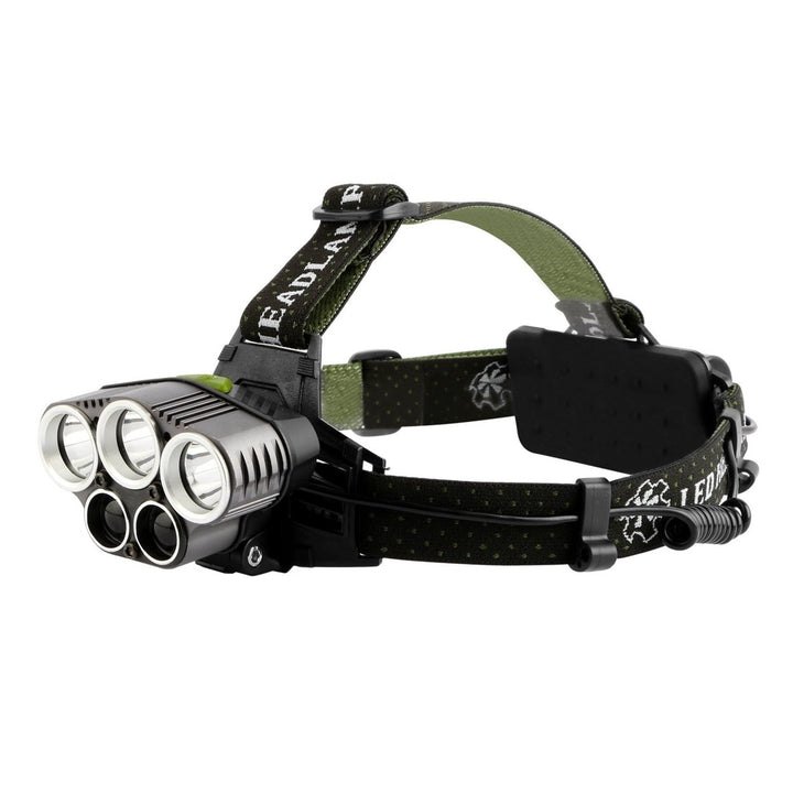 Rechargeable 20000 Lumen LED Headlamp 6 Modes Adjustable Waterproof Light Image 1