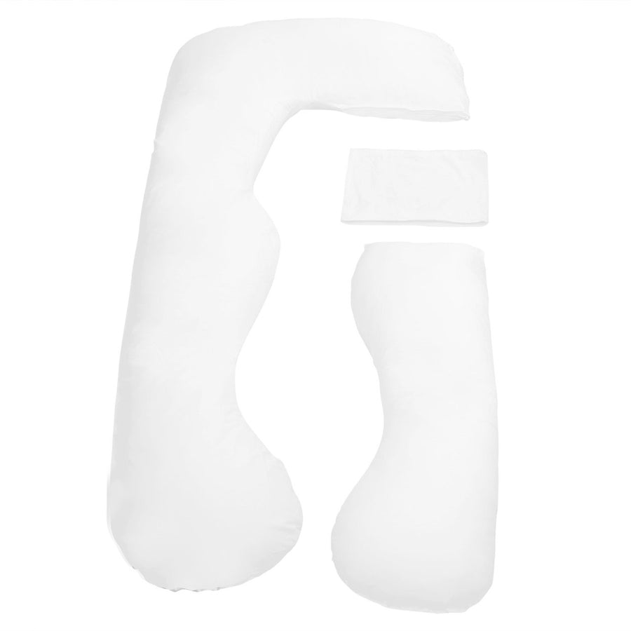 U Shaped Full Body Pillow Cotton Maternity Support Soft Inflatable 150x80cm Image 1