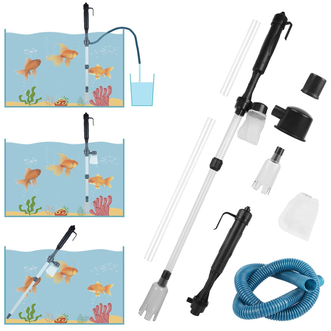 Battery-Operated Aquarium Vacuum Gravel Cleaner Image 2