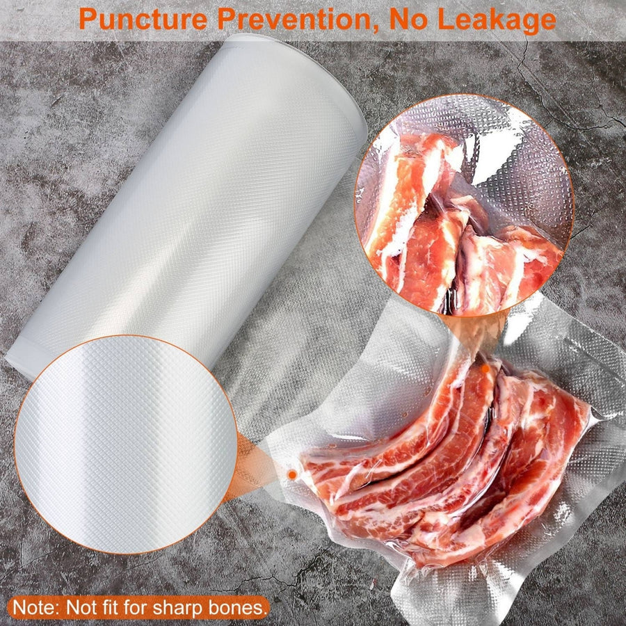 Vacuum Sealer Bags 2 Rolls BPA Free Food Saver Bags 7.67 x 49 Feet Clear Image 1