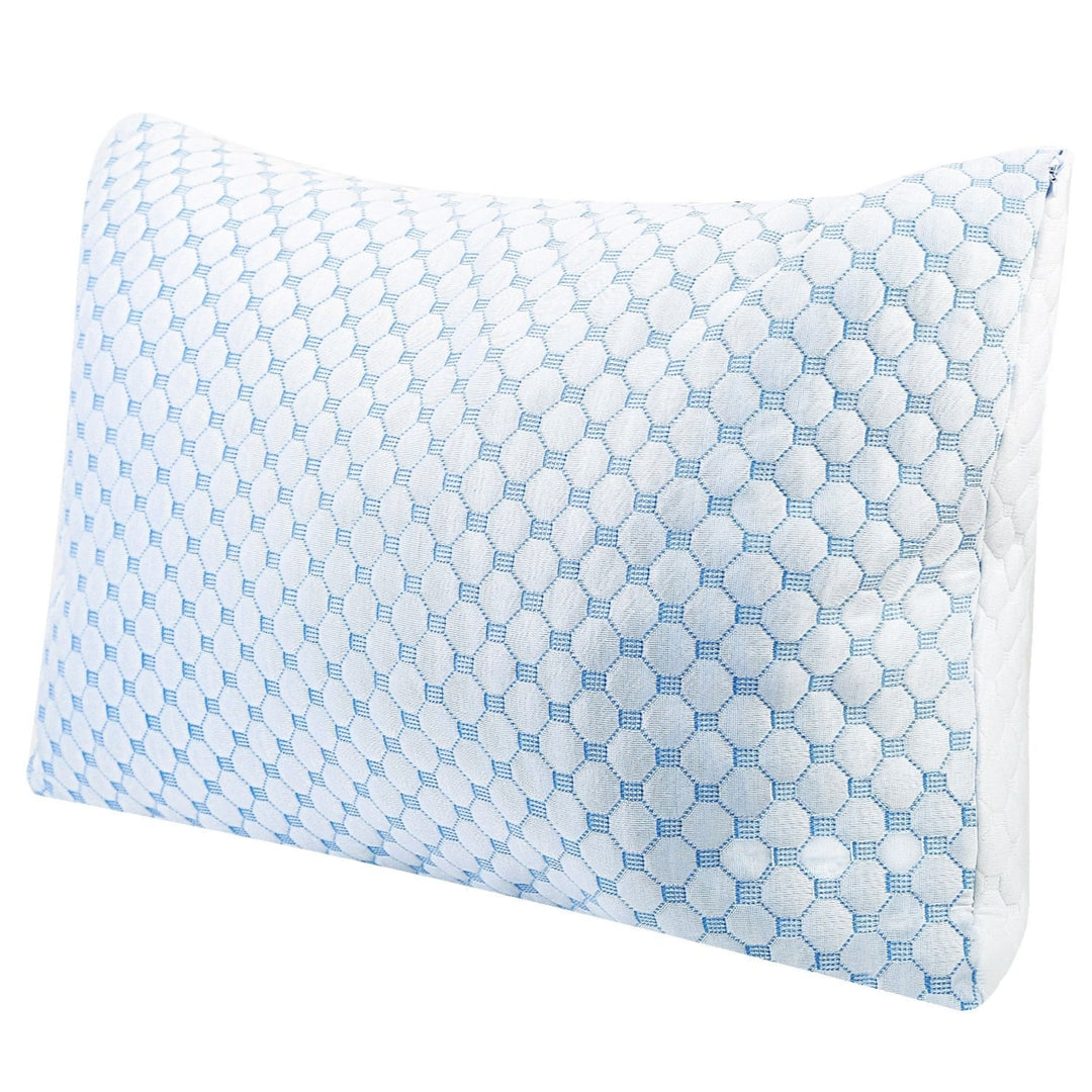 Cooling Gel Infused Memory Foam Pillow Double-Sided Adjustable Queen King Size Image 7