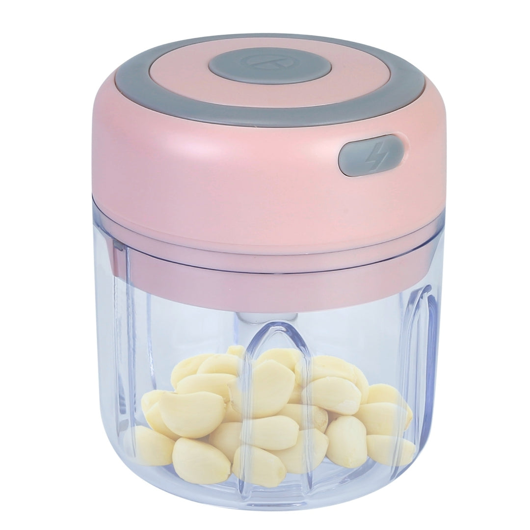 Mini Electric Garlic Chopper 8.45oz Cordless Food Processor USB Rechargeable Green Image 6