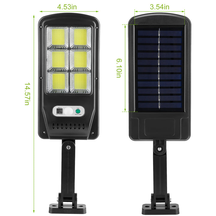 Solar Powered Outdoor Wall Light 100LED Motion Sensor IP65 Waterproof Black Image 6