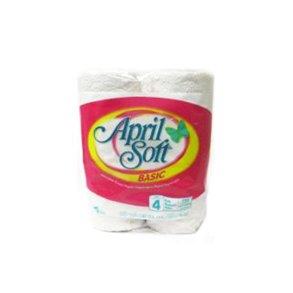 April Soft Basic Bathroom Tissues (4 Rolls) Image 1