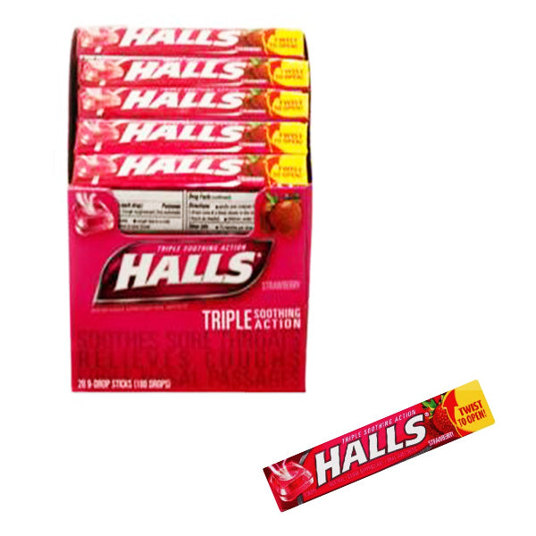 Halls Triple Soothing Action- Strawberry Image 1