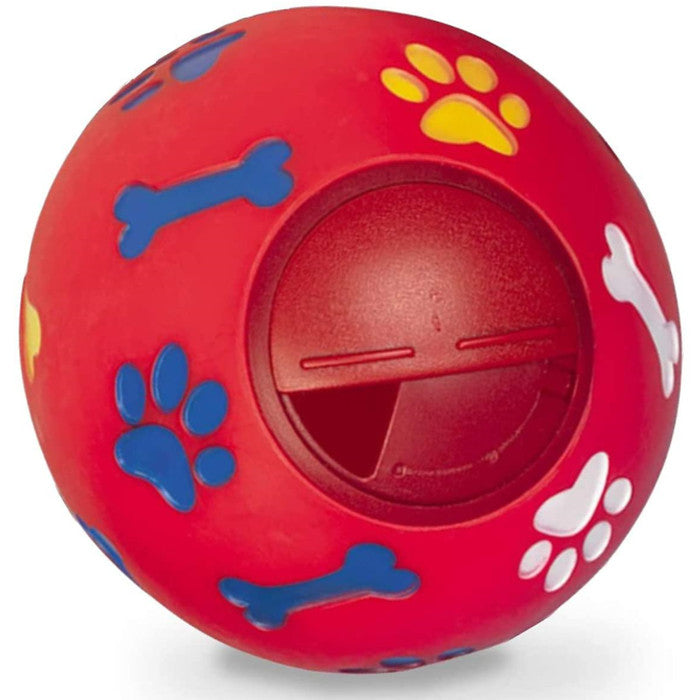 Dog Chew Toy Food Dispenser Leakage Food Rubber Play Ball Chew Training Pet Treat Feeder Image 1