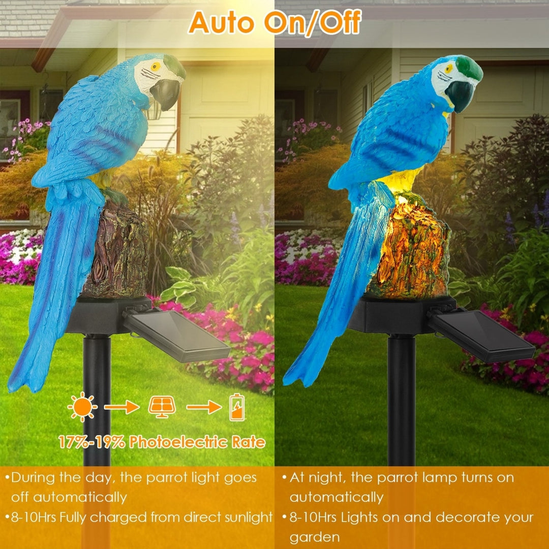 Solar Powered Parrot Garden Light IP65 Waterproof Outdoor Decorative Lamp Image 2