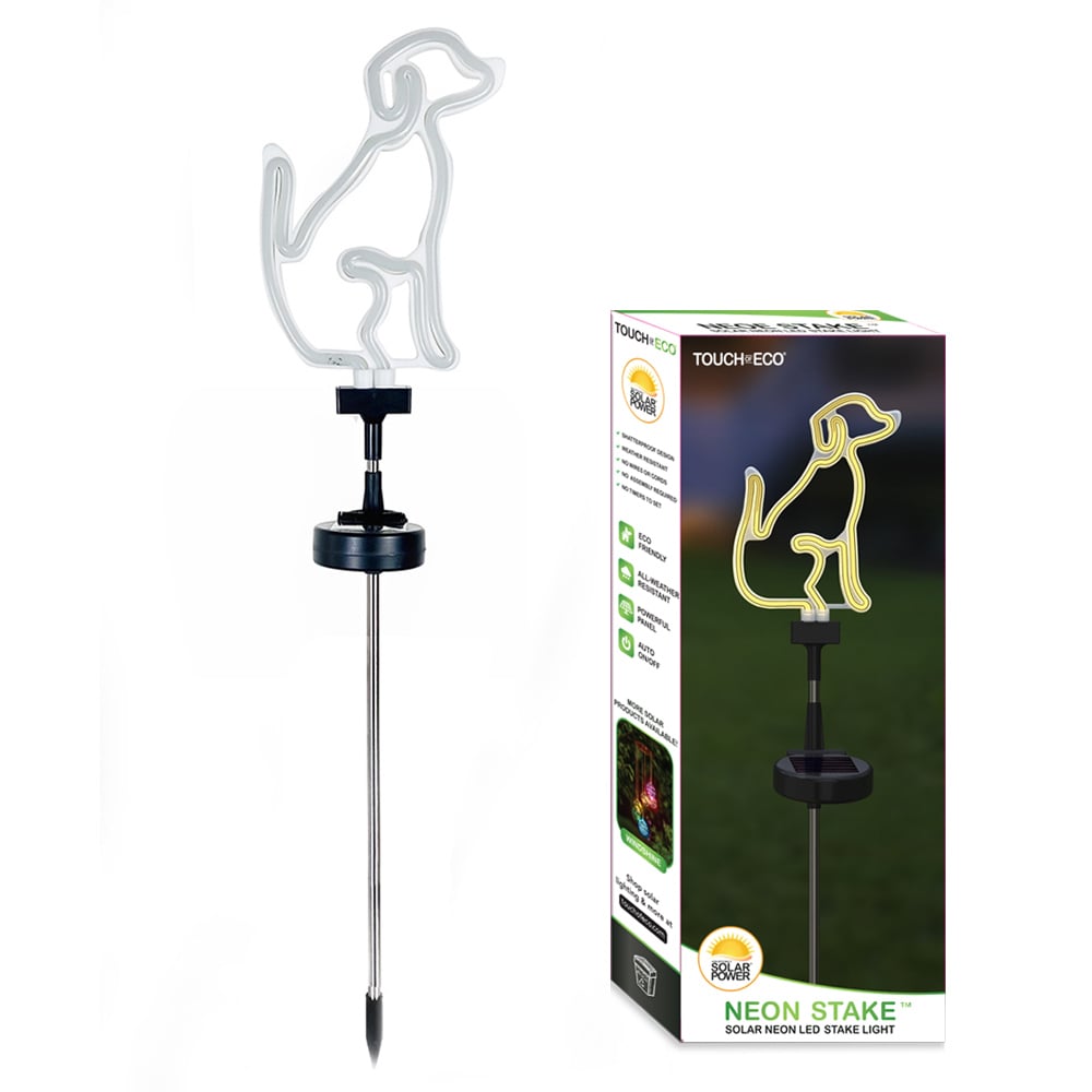 Solar LED Neon Outdoor Garden Dcor Stake Light - 4 Styles Image 1