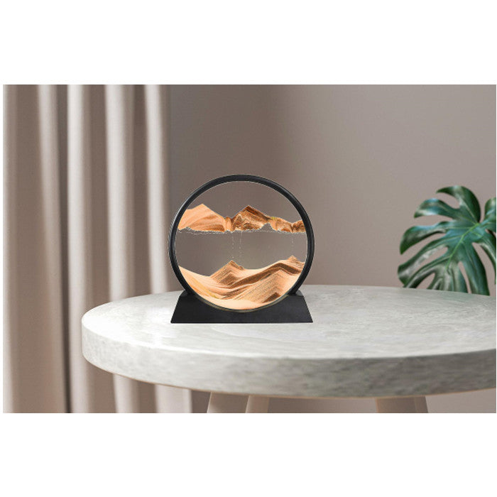 Moving Sand Art Picture Round Glass 3d Deep Sea Sandscape Flowing Sand Frame Image 6