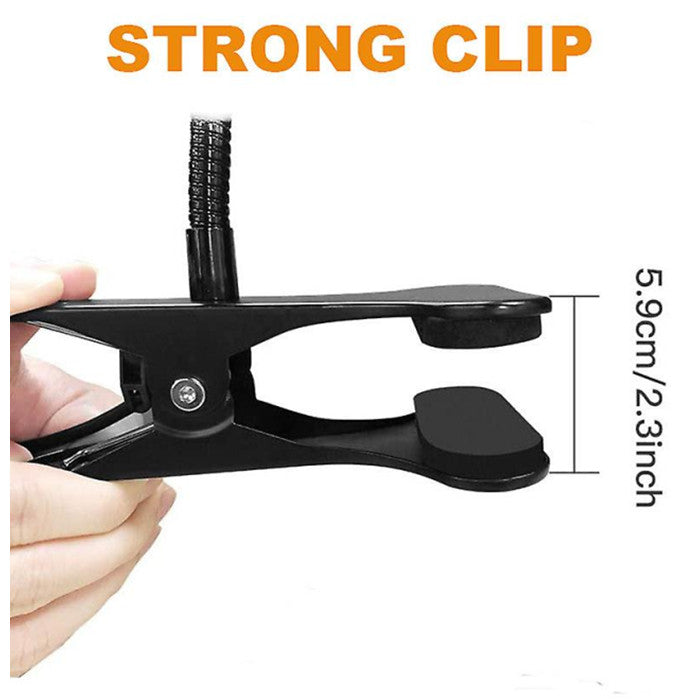 Clip-on Led Reading Light Usb Rechargeable Table Desk Lamb With Flexible Clamp Image 3