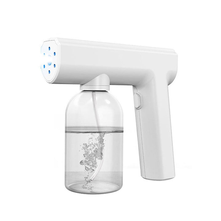 Spray Disinfection Gun Blue Light Handheld Nano Mist Sprayer Electric Vapor Spray Fogger Image 1