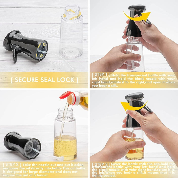 Olive Oil Sprayer Oil Vinegar Spritzer Oil Dispenser Glass Bottle For Kitchen Bbq Image 3