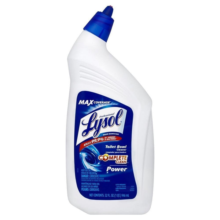 Lysol Toilet Bowl Cleaner Bleach 1L Thick Disinfectant Liquid Powerful Cleaning Image 1