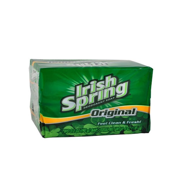 Irish Spring Original Deodorant Soap 2 in 1 Pack(180g approx.) Image 1