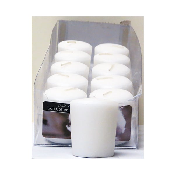 Candle-Lite Top Votive Candle- Soft Cotton Blanket Image 1