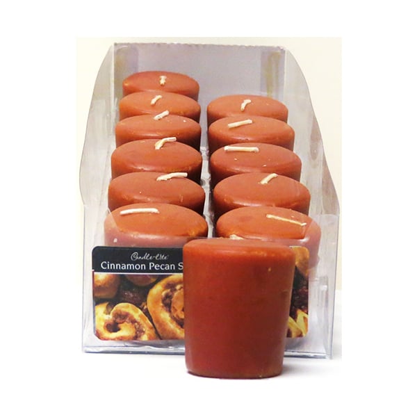 Candle-Lite Cinnamon Pecan Swirl Votive Candle Hand-Dipped Dripless 2oz Image 1