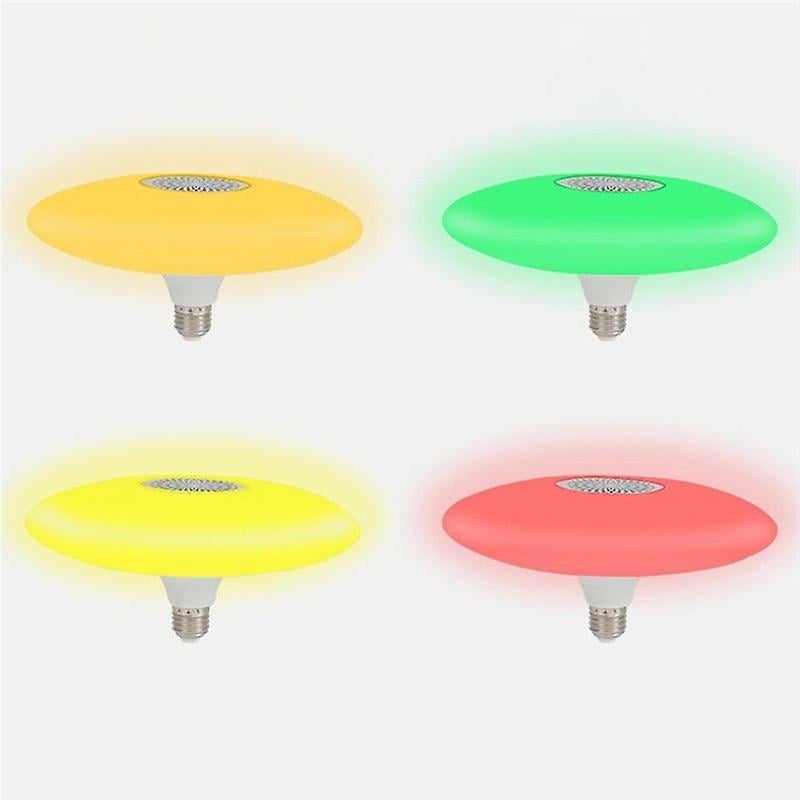 Music Ceiling Light Rgb Colour Changing Led Lamp With Bluetooth Speaker Remote Control Image 4