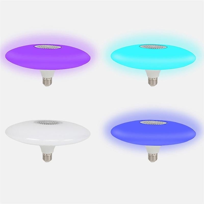 Music Ceiling Light Rgb Colour Changing Led Lamp With Bluetooth Speaker Remote Control Image 5