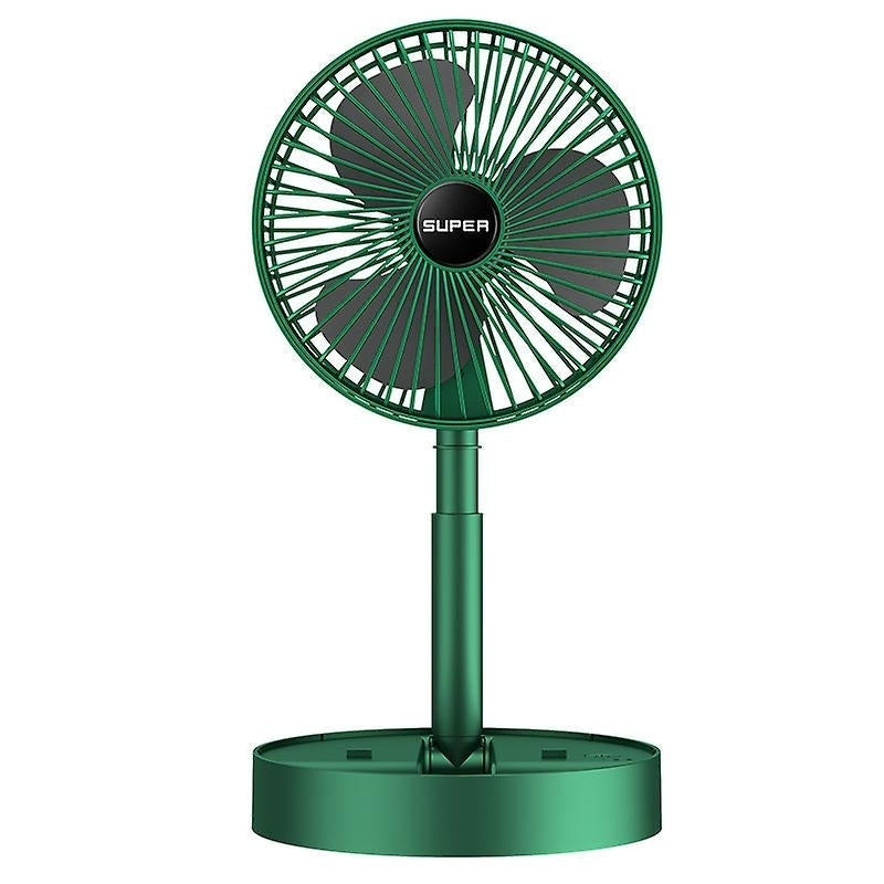 Portable Usb Charging Folding Fan Retractable Mini Desktop Desk Fan Image 1