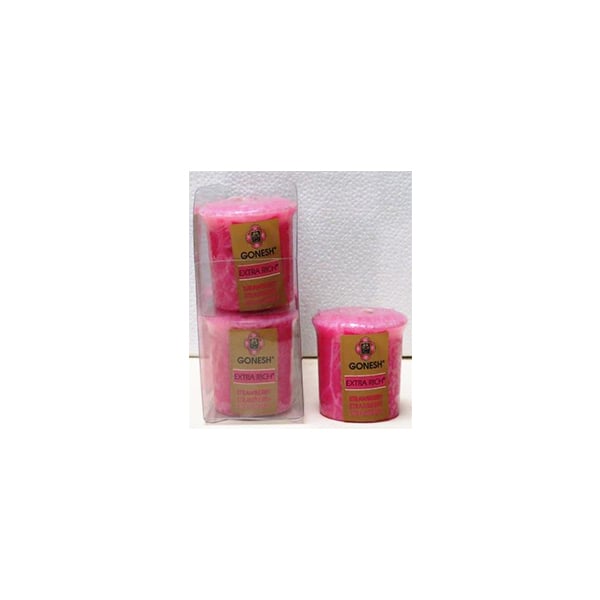 Gonesh Extra Rich Votive Candle- Strawberry Image 1